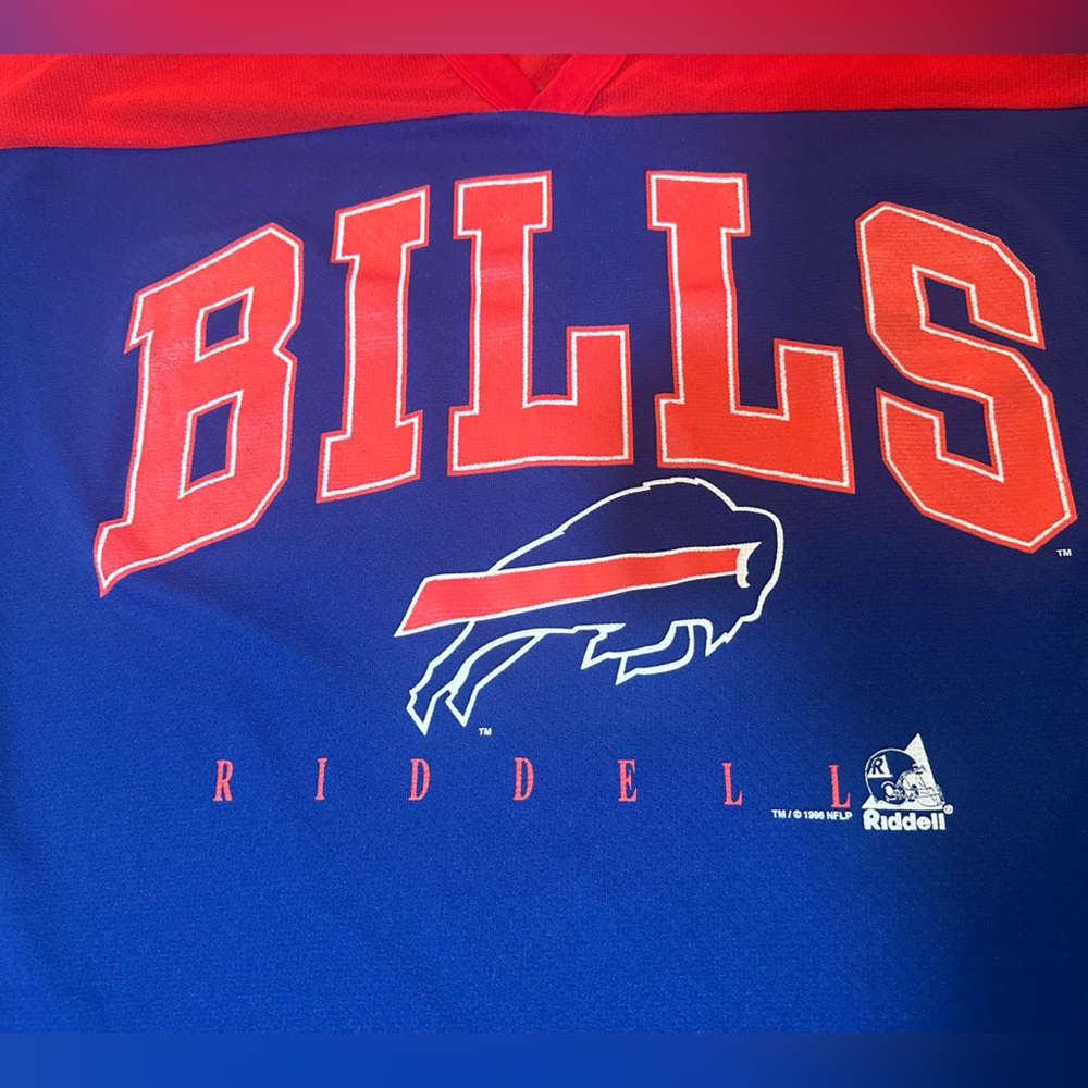 Vintage 1996 Buffalo Bills jersey graphic t-shirt size XL - Picture 3 of 5